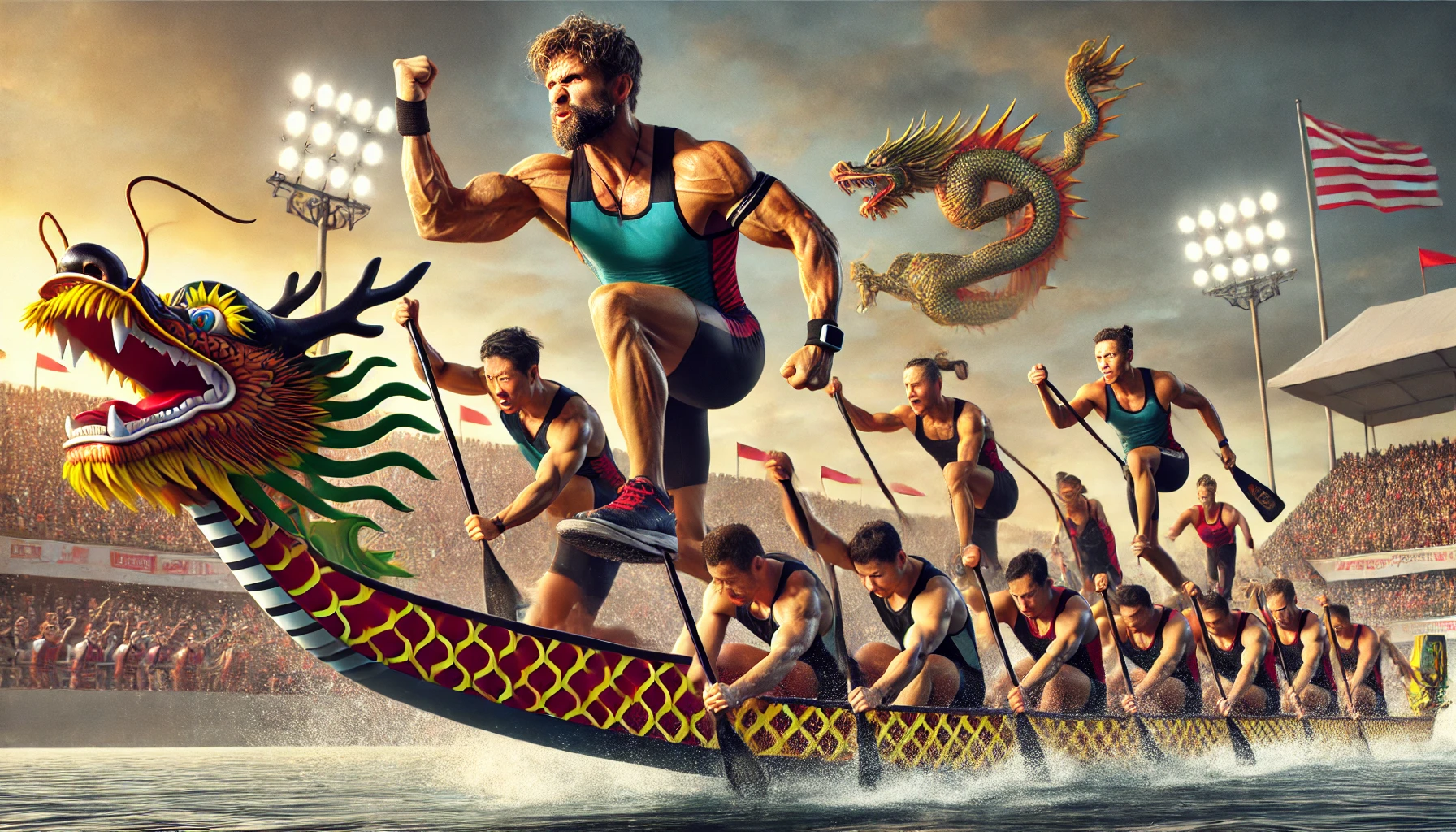 These Athletes Are Dragon Boat Racing – But Not on Water